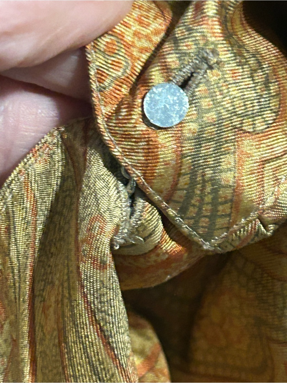 Lauren Ralph Lauren 100% Silk Paisley Button Up Blouse 20W - Picture 5 of 9